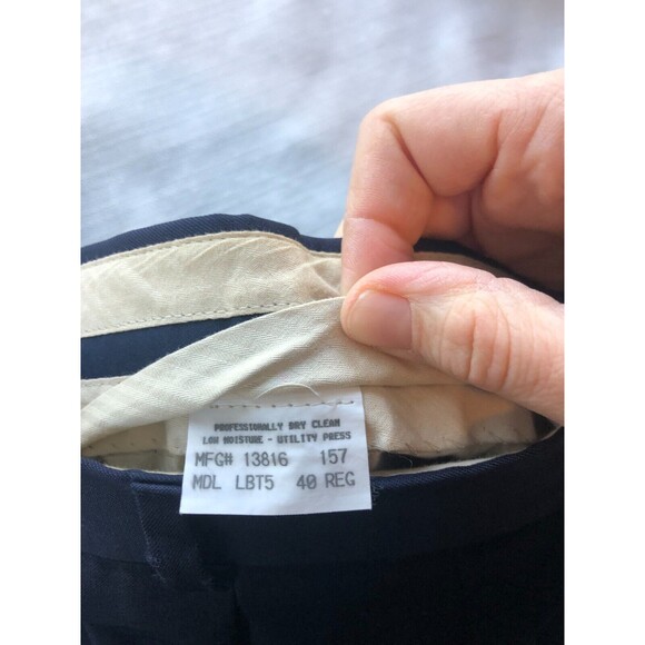 Burberrys London Dress Pants Mens 40 Blue Office (read) - Picture 8 of 13